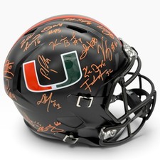 2001 Miami Hurricanes Partial Team Autographed (Black Nights Matte) Deluxe Full- picture