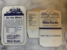 1984 White Castle Vintage Burger Box Packaging On The Move Advertising Lot picture