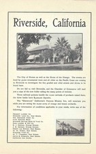 1906 Antique Magazine Ad, Riverside, California. The City of Homes picture