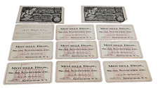 Rare 1920's Metal Mitchell Bros Newburgh NY Advertising Signs Art Calling Cards picture
