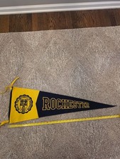 Antique Circa 1940s University of Rochester Meloria 34 Inch Felt Vintage Pennant picture