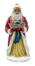 Black Santa with a Toy Boat (Large Version) Collectible Figurine, 14