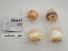 ZOO Cream Puff Animal Figure Complete Set of 4 Capsule toy Gacha Gashapon picture