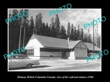 Kitimat Bc Canada The Railroad Station c1960 Old Large Historic Photo picture