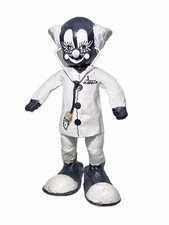 5.5” Circus Clown Figurine Black White Doctor Vtg Acapulco Souvenir Mexico Folk picture