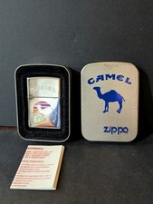 Genuine Brand New 1996 ZIPPO Lighter Magnificent CAMEL SUNSET Brilliant Chrome picture