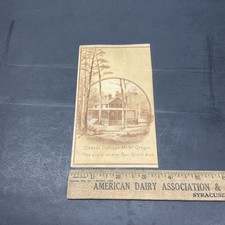 1887 Saratoga Spa NY Mt McGregor RR Train Schedule General Grant Drexel Cottage picture