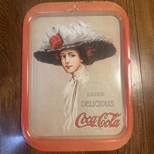 1971 Vintage Coca Cola Serving Tray 1909 Hamilton King Coca Cola Girl 15