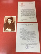 CARDINAL Pietro PALAZZINI SAVED JEWS TLS 1968 Yad Vashem RIGHTEOUS AMONG NATIONS picture
