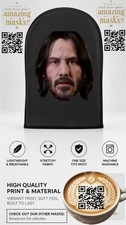 John Wick Face Mask Mesh Balaclava Keanu Reeves Cosplay Costume Prank  Halloween picture