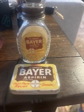 Bayer Vintage Bottles And Tin Box picture