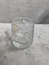 Crystal Clear Glass Christmas Tree Star Votive Candle Holder Made in Indonesia picture