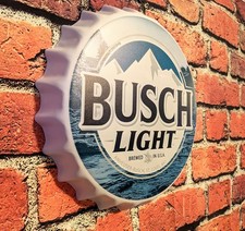 Busch Light Beer Metal Sign | 14