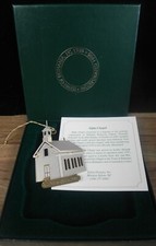 TOWN OF BETHANIA NORTH CAROLINA CHRISTMAS ORNAMENT..MORAVIAN CHURCH ALPHA CHAPEL picture