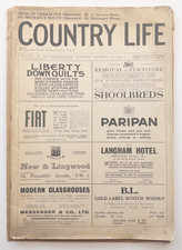 1924 Country Life Magazine Fiat Liberty London Ads,  Envelope RARE picture
