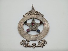 1913 Antique Rexburg Idaho Order of the Eastern Star PGP Medal Coin Silver OES picture
