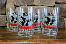 Set of 4 Vintage 1996 - 1997 McDonald’s Monopoly Rich Uncle Pennybags Glasses picture