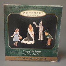 NIB Hallmark Keepsake Ornament King of the Forest The Wizard of Oz Set of 4 1997 picture