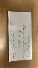 Antique 1869 Handwritten Receipt picture