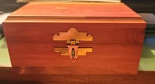 Small Wooden Cedar Box 5” X 3” X 3” picture