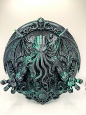 Cthulhu Wall Art With Sunken City Of R’lyeh CUSTOM Print HP Lovecraft Horror picture