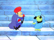 1990 DICK DASTARDLY MUTTLEY dog Hanna-Barbera ORIGINAL PRODUCTION CEL + DRAWINGS picture