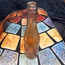 ANTIQUE 1930s CANADA DRY CARNIVAL GLASS 12 OZ GINGER ALE BOTTLE IRIDESCENT RARE picture