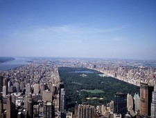 Photo:New York City NY Central Park Aerial View 1980s Skyline picture