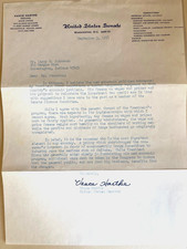 Letter to Citizen dated September 3, 1971 from United States Senator picture