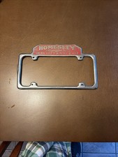 Rare 1940’s Homesley Chevrolet Cherryville NC License Plate Frame Vintage Dealer picture