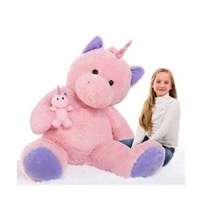 MorisMos Giant Stuffed Unicorn 4 Foot, 51'' Giant Unicorn Stuffed Animal with... picture