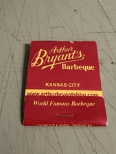 ARTHUR BRYANT'S BARBEQUE - KANSAS CITY MISSOURI VINTAGE MATCHBOOK picture