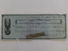 1958 Antique Check Used Ephemera Hilton Street State Bank picture
