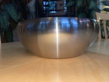 Vintage 10” Mid-Century Modern Cromargan Hong Kong Stainless Steel Bowl MCM NICE picture
