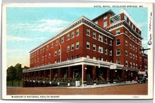 Postcard MO Excelsior Springs Hotel Royal Missouri's National Health Resort picture
