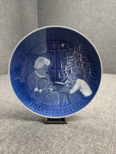 Vintage 1978 Bing & Grondahl Christmas Plate Jule Aften A Christmas Tale 7” picture