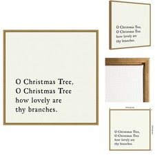 Amanti Art O Christmas Tree Portfolio 22x22 Framed Canvas Wall Art picture