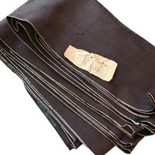Vintage Italian Fabric Pure Silk 7 Yards 30 Inch Brown Seta Pura Upholstery picture