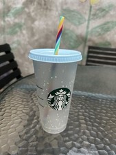 Starbucks Confetti Color Changing Cup Rainbow Straw Pride Summer 2020 Reusable picture