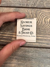 Keokuk Savings Bank & Trust Co. Keokuk-Montrose Iowa Vintage Matchbook picture