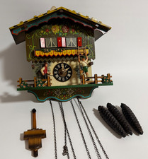 Vintage 1969 E. Schmeckenbecher Farmer's Daughter Musical Cuckoo Clock Working picture