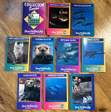 SeaWorld Collector Series Rocky Point Preserve 1993 Trading Cards Lot of 10 picture