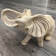 Vintage Handmade Mexican Clay Elephant picture