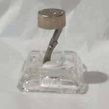 Antique Rare Sanford's INKS Embossed Glass Inkwell Plus 3 Unused R. Esterbrook N picture
