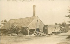 1912 Dry Mills Maine Lumber Sawmill Occupation RPPC Postcard 25-2331 picture