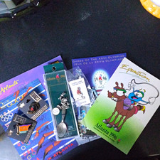 Atlanta 1996 Olympics Pin Lot w/ Avon Collectible Tac Pin & Pewter Spoon picture