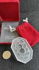 Waterford Crystal 1992 Ladies Dancing 12 days of Christmas Ornament in box picture