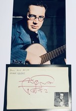 Andres Segovia Spanish Musician 1893 - 1987 , Original 10 x 8 Signature Piece picture