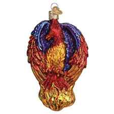 Old World Christmas FIERY PHOENIX (16151) Glass Ornament w/Box picture