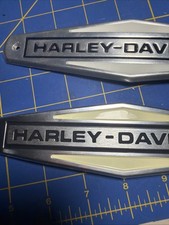 Harley Davidson Motorcycle A Lot Of Two Emblems picture